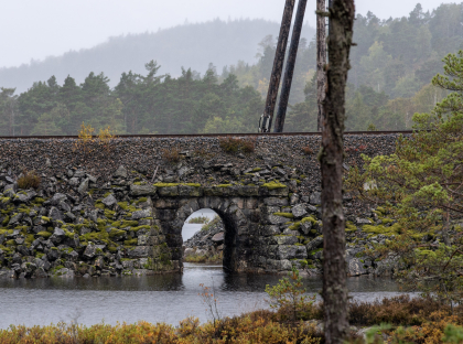 Arendalsbanen, Flatenfoss, &Aring;mli, kulvert