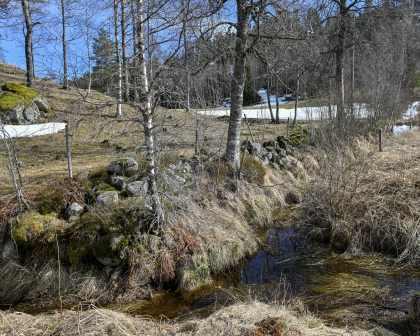 Engesland &Oslash;vre, Vegusdal, Birkenes, steingjerde