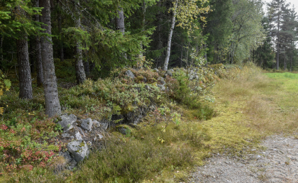 Lidtveit, &Aring;raksb&oslash;, Bygland, steingjerde