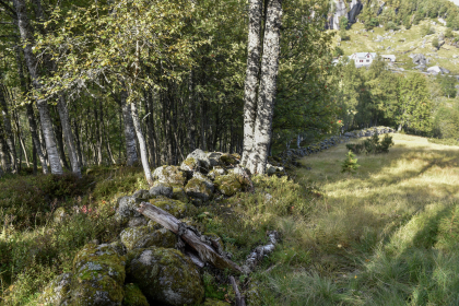 Salmeli, Fjotland, Kvinesdal, steingjerde