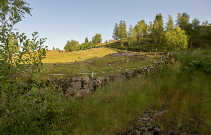 &Oslash;ygarden, Bjelland, steingjerde
