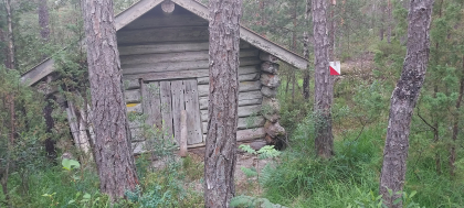 Retterst&oslash;l. Kvernhus med kvern.