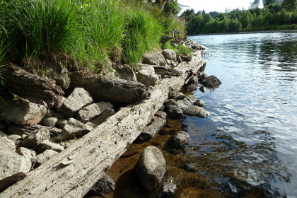 Bryggeanlegg, minne etter sagbruksdrift