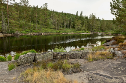 Bellands&aring;na, Saglona, Vegusdal, steinmur