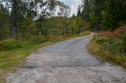 Gamle Engeslandsvegen, Smiedalen, Tveit ved Engesland, køyreveg