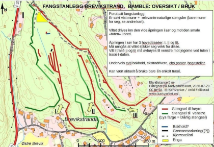 Stort fangstanlegg Brevikstrand