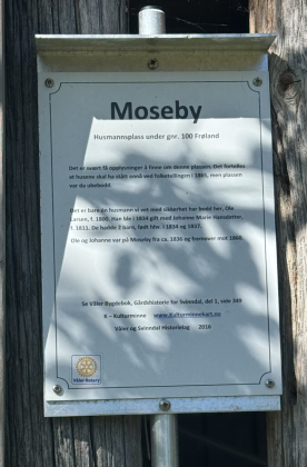 Husmannsplassen Moseby under gnr 100 Fr&oslash;land 