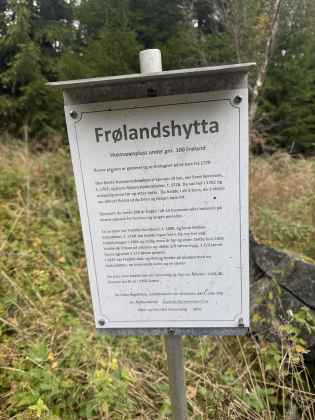 Fr&oslash;landshytta husmannsplass under gnr 100 Fr&oslash;land 