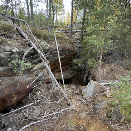 Eiker Kobberverk - Bergsgruvene - Gruve tilh&oslash;rende stoll