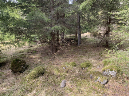 Tuft etter anleggsbrakke for Hogstad kraft