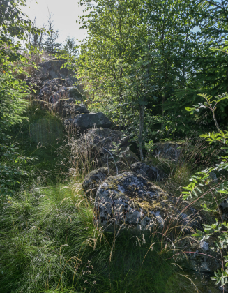 Liane, Gunstveit, H&aelig;geland, steingjerde