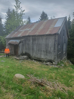 Skinnerlibakken. Husmannsplass under Skinnerlien