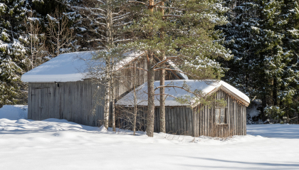 Under Bj&oslash;nndalsfjell, Kallhovd, Hornnes, uthus